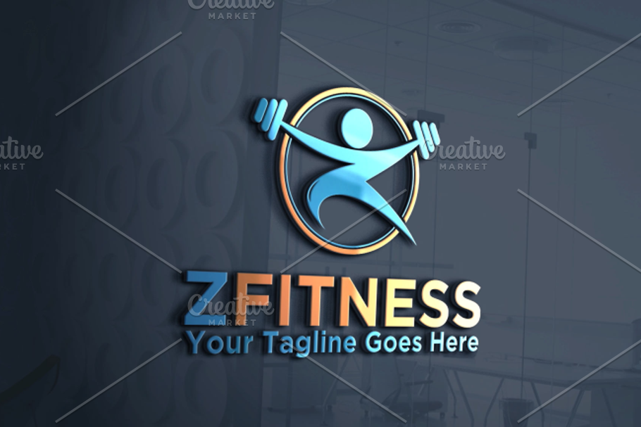 Fitness | Letter Z | logo Template in Logo Templates - product preview 8