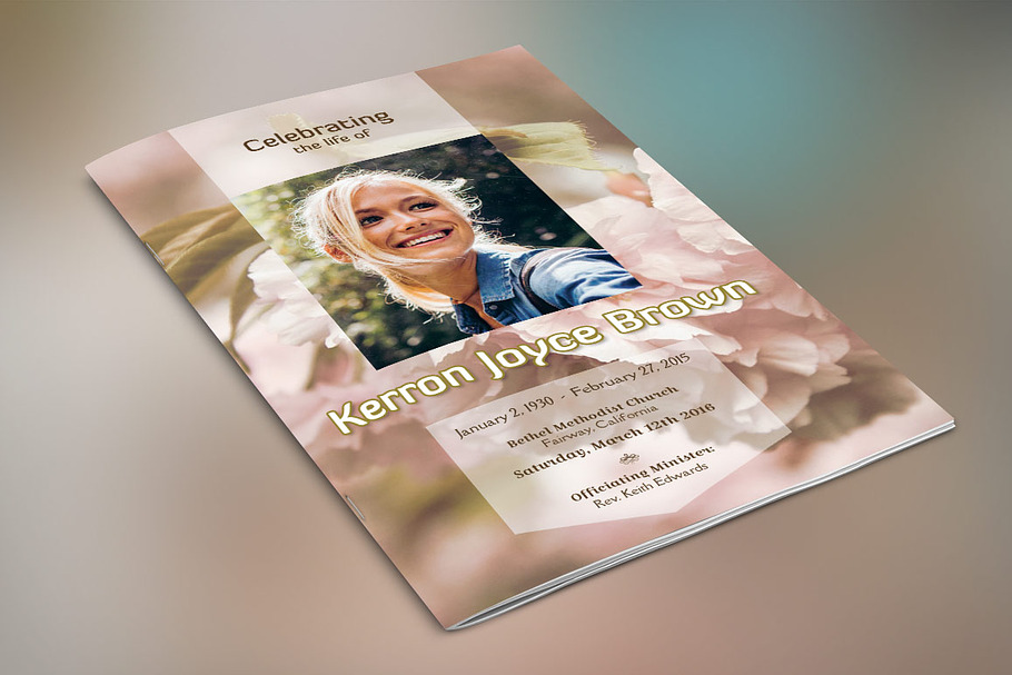 Adventure Small Funeral Program in Templates - product preview 8