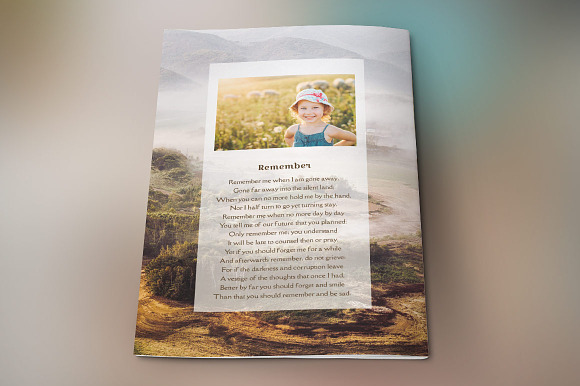 Adventure Small Funeral Program in Templates - product preview 3