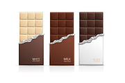 Chocolate Package Bar Blank. 