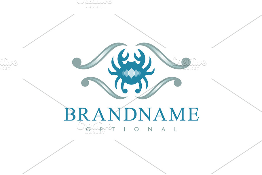 Manna Crab Logo in Logo Templates - product preview 8