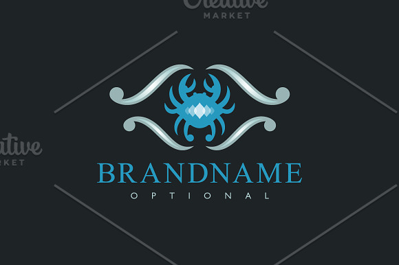 Manna Crab Logo in Logo Templates - product preview 1