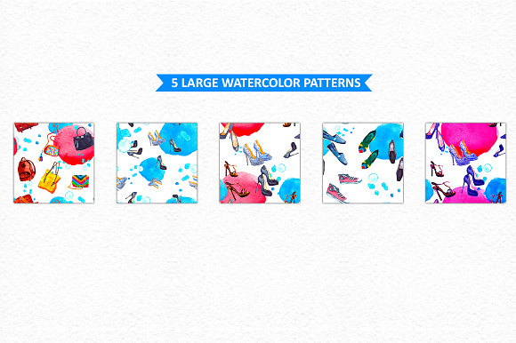 Watercolor SET in Objects - product preview 3