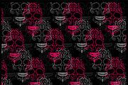 Skull background pattern fashion