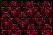 Skull background pattern pink 