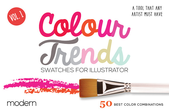 Colour Trends Modern Swatches Vol1 in Photoshop Color Palettes - product preview 3