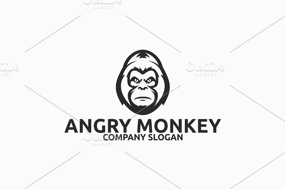 Angry Monkey in Logo Templates - product preview 8