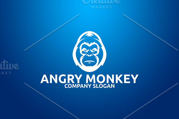 Angry Monkey in Logo Templates - product preview 1