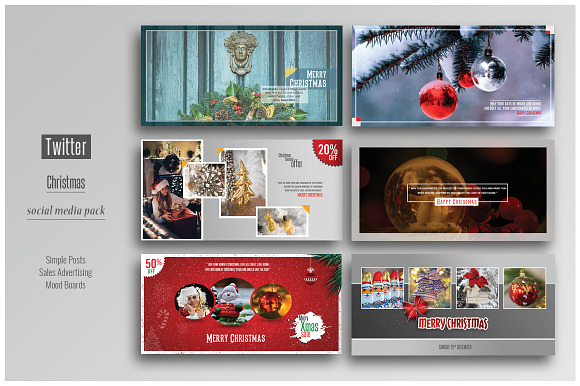 Christmas Social Media Pack in Social Media Templates - product preview 5
