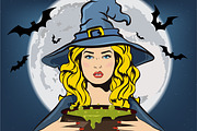 Witch collection. Halloween elements