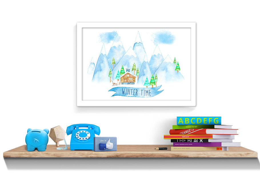 Witer Time Wall Art & Card in Illustrations - product preview 8