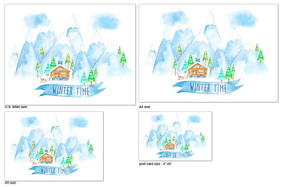 Witer Time Wall Art & Card in Illustrations - product preview 1
