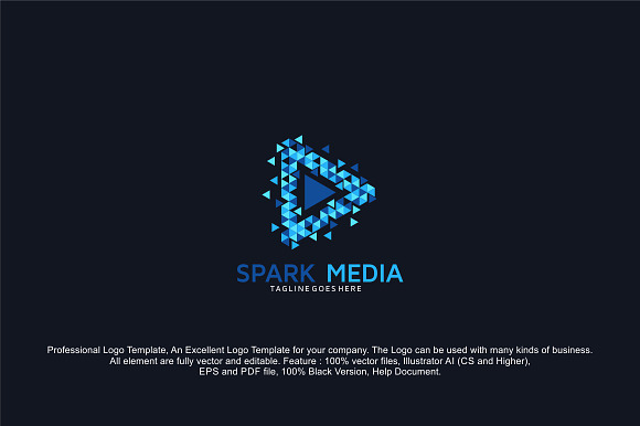 Spark Media in Logo Templates - product preview 1