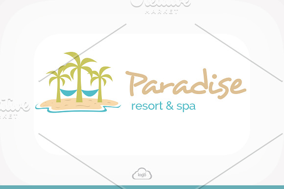 Paradise Resort & Spa Logo in Logo Templates - product preview 1