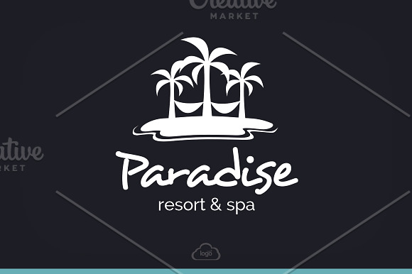 Paradise Resort & Spa Logo in Logo Templates - product preview 4