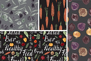 18 fruit and vegetable patterns