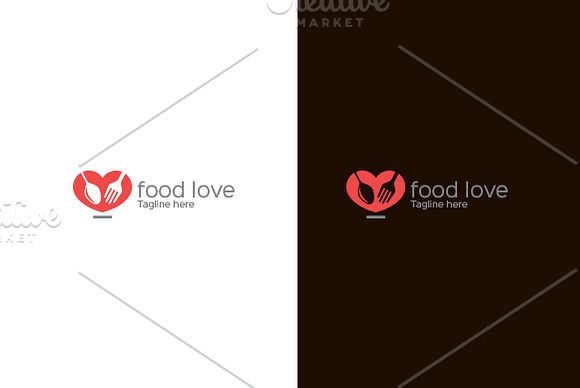 Food Love Logo Template in Logo Templates - product preview 1