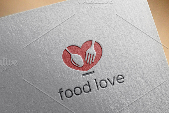 Food Love Logo Template in Logo Templates - product preview 2