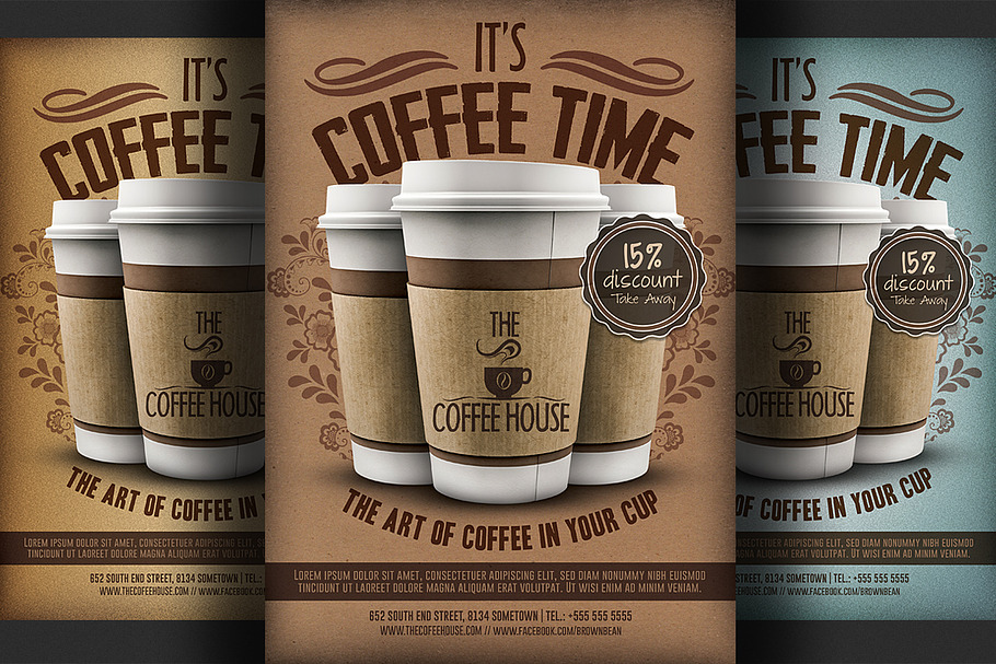 Coffee Shop Promotion Flyer Template