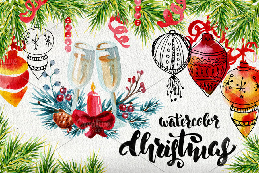 *30% off*: XMAS SET [150 ELEMENTS] in Illustrations - product preview 8