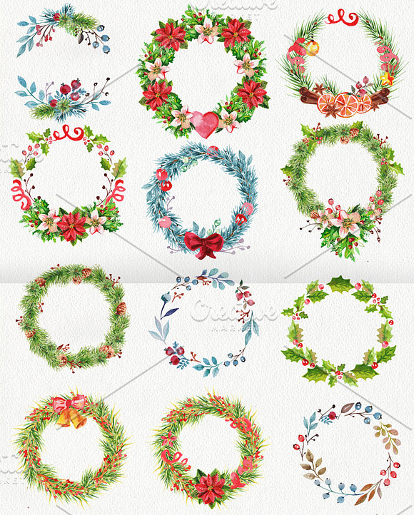 *30% off*: XMAS SET [150 ELEMENTS] in Illustrations - product preview 2