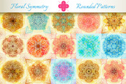 15 Floral Symmetry Patterns. Set #2