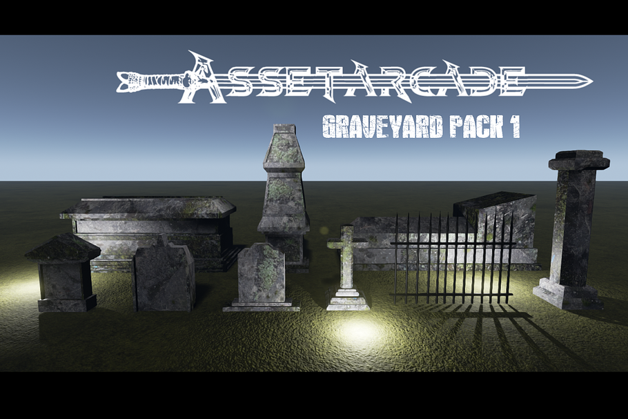 Asset Arcade Graveyard Pack 1