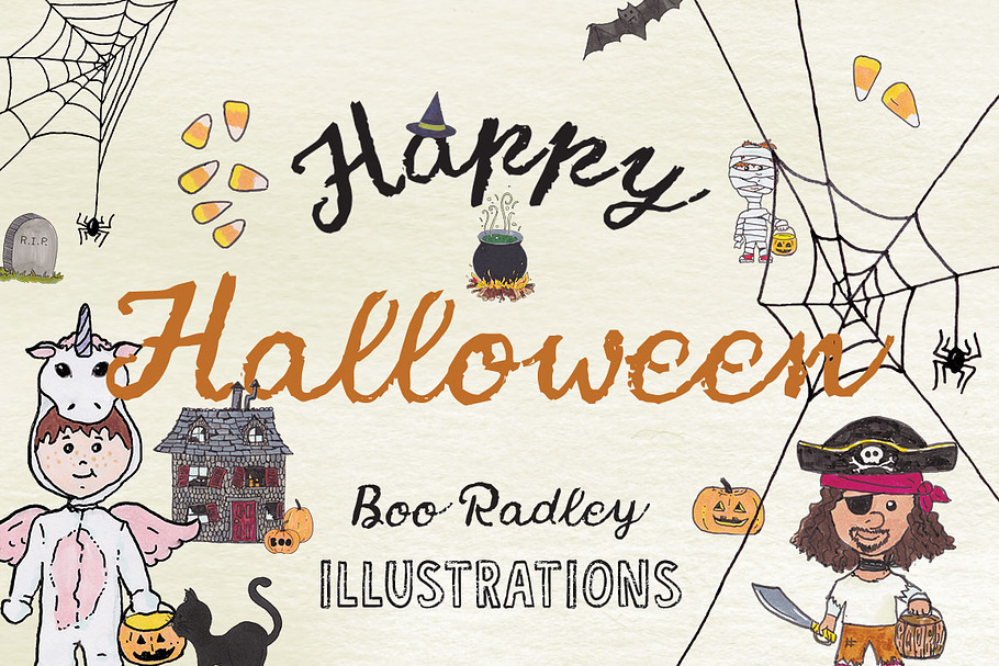 Boo Radley - Halloween Illustrations in Illustrations - product preview 8