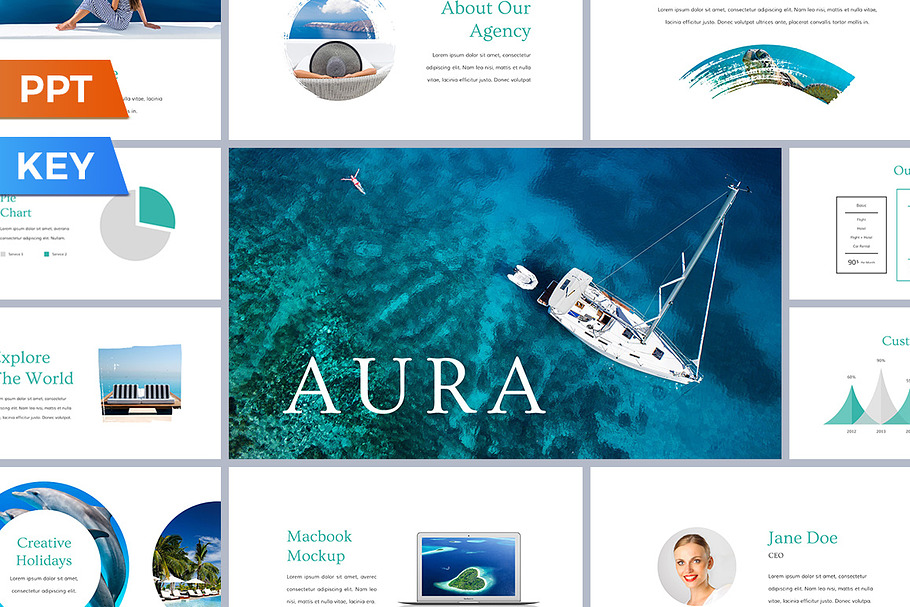 Aura Presentation Template in Keynote Templates - product preview 8