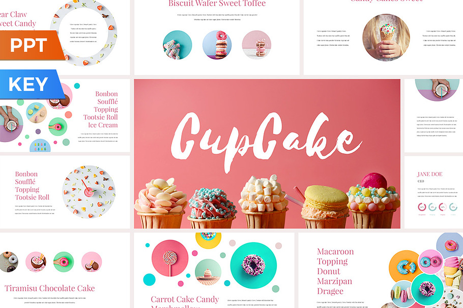 CupCake Presentation Template in Keynote Templates - product preview 8