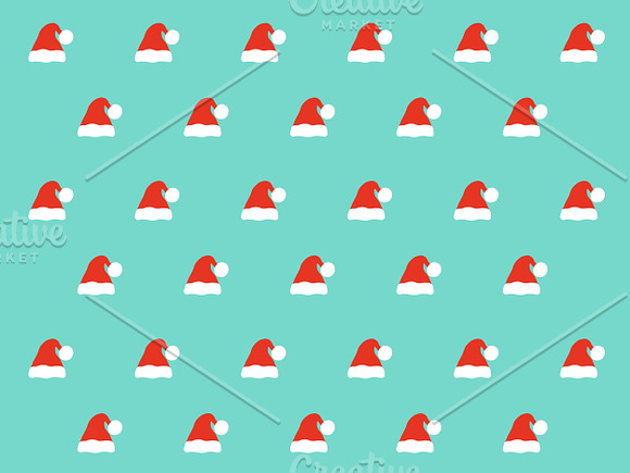 Santa hat patterns set in Patterns - product preview 1