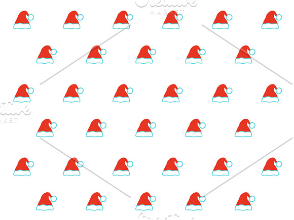 Santa hat patterns set in Patterns - product preview 2