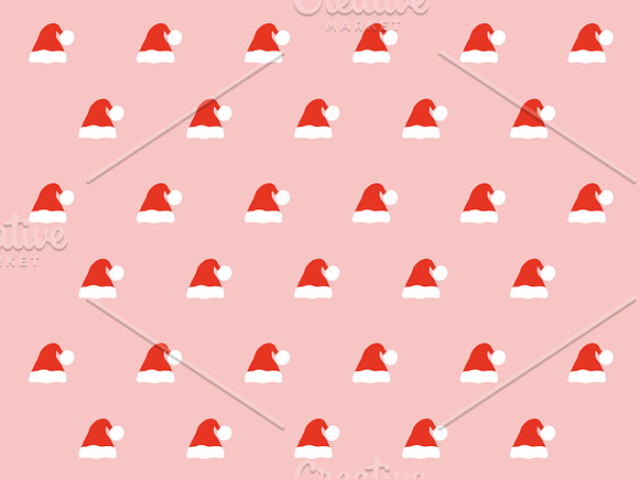 Santa hat patterns set in Patterns - product preview 3