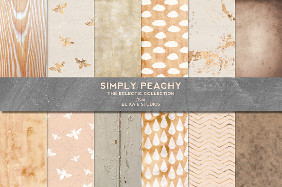 Think Pink! Rose Gold  & Textures in Patterns - product preview 5