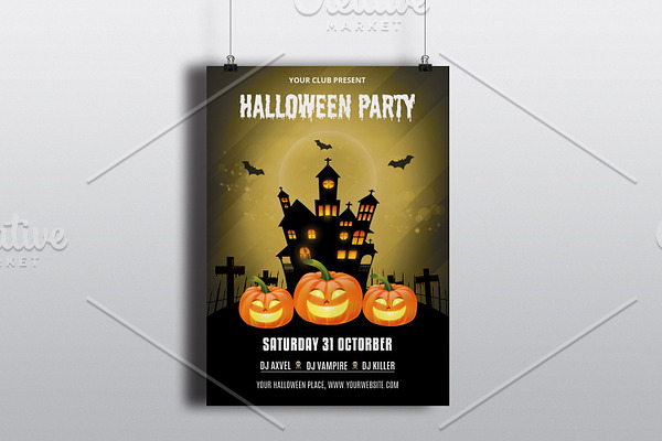 Halloween Party Flyer Template-V408