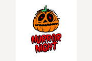 Halloween pumpkin horror night 