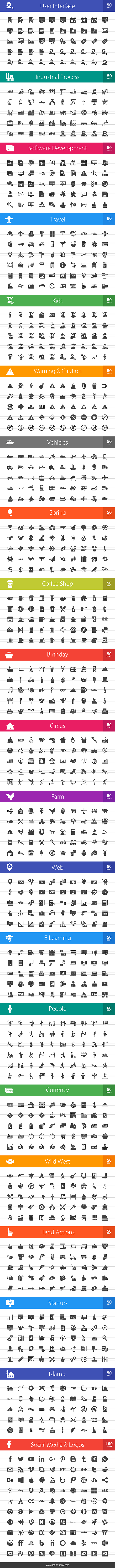 2130 Glyph Icons (V3) in Graphics - product preview 2