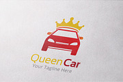 Queen Car Logo Template