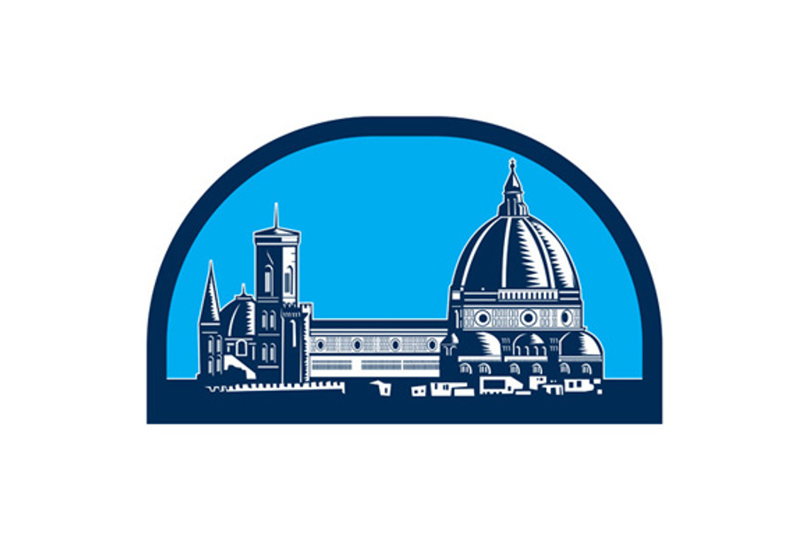 Dome of Florence Cathedral Retro Woo