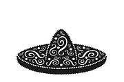 Sombrero mexican ornament vector