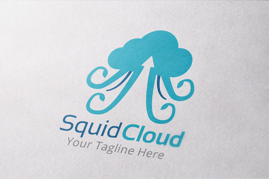Squid Cloud Logo Template in Logo Templates - product preview 8