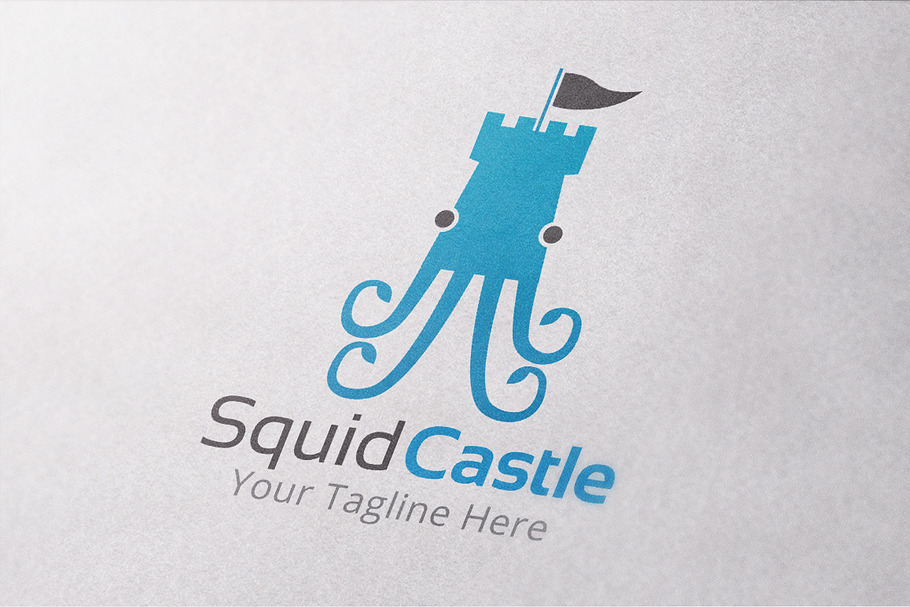 Squid Castle Logo in Logo Templates - product preview 8