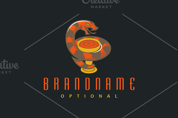 Snake & Chalice Logo in Logo Templates - product preview 1