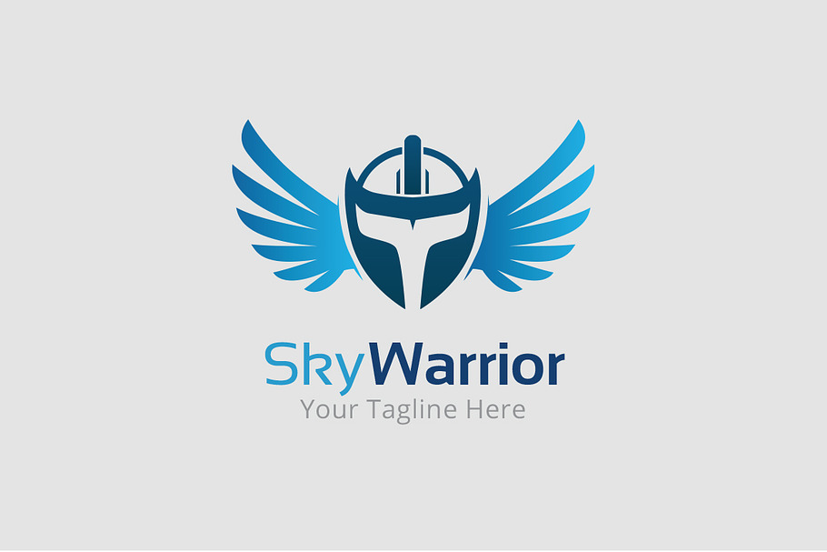 Sky Warrior Logo Template in Logo Templates - product preview 8