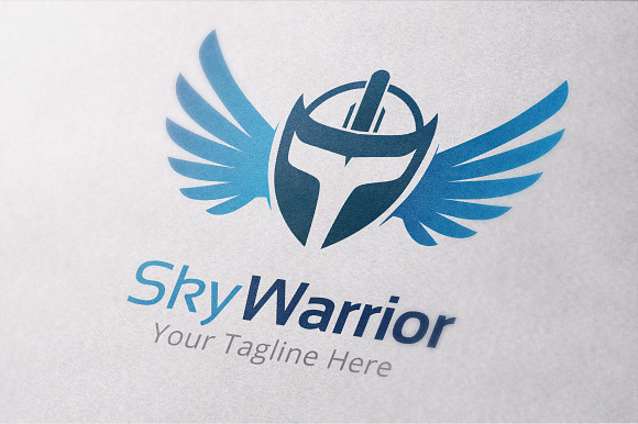 Sky Warrior Logo Template in Logo Templates - product preview 1