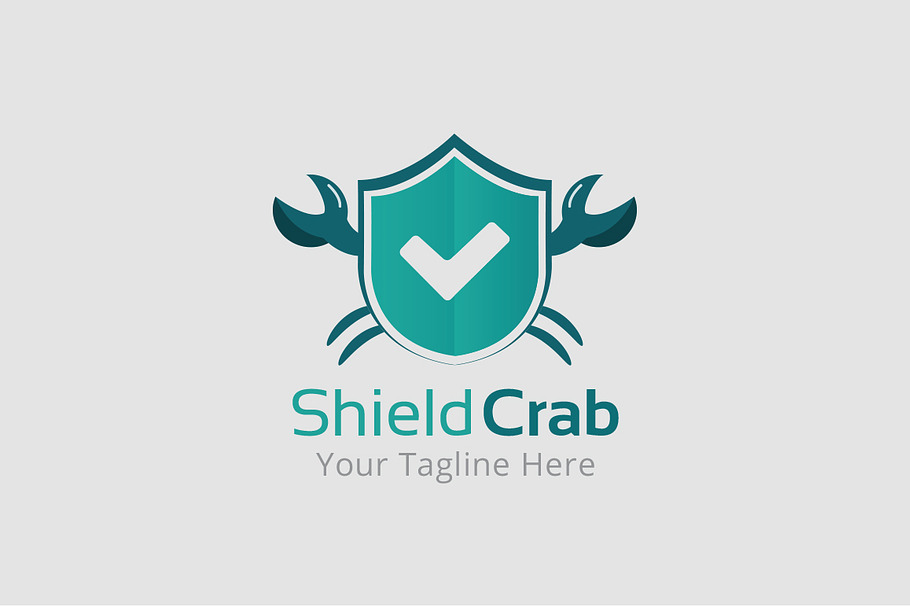 Shield Crab Logo Template in Logo Templates - product preview 8