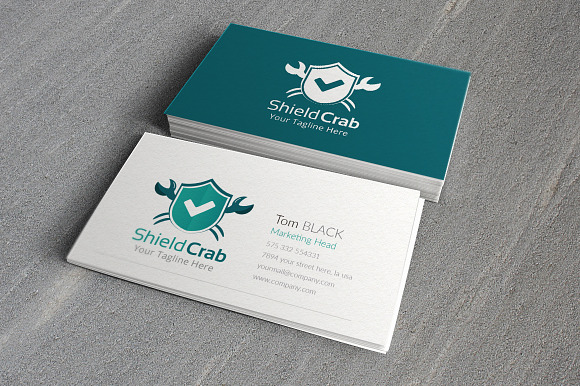 Shield Crab Logo Template in Logo Templates - product preview 2