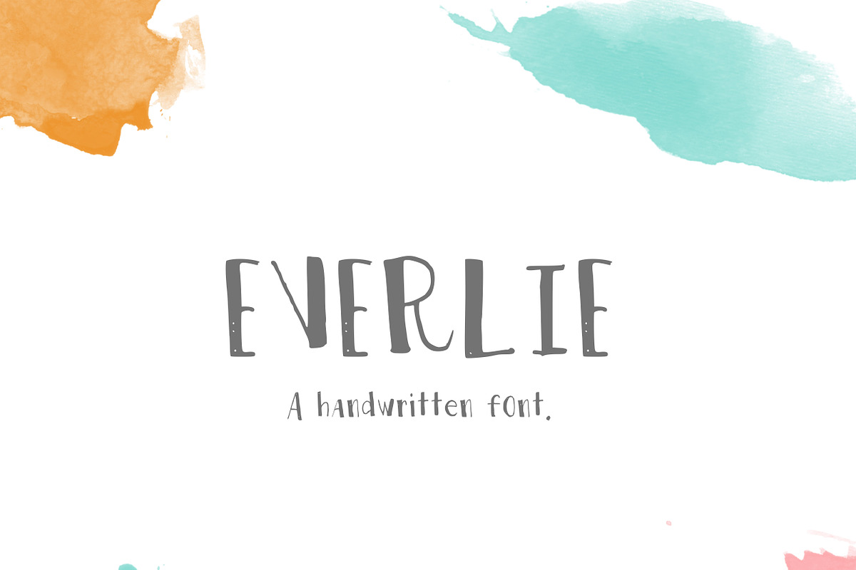 Everlie Handwritten Font in Sans-Serif Fonts - product preview 8