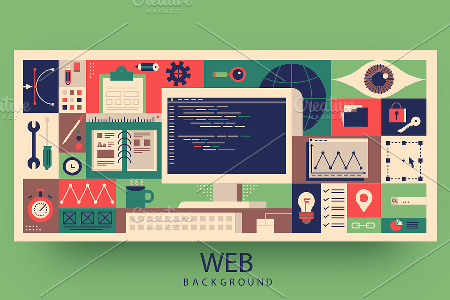 Web programming design in Illustrations - product preview 8