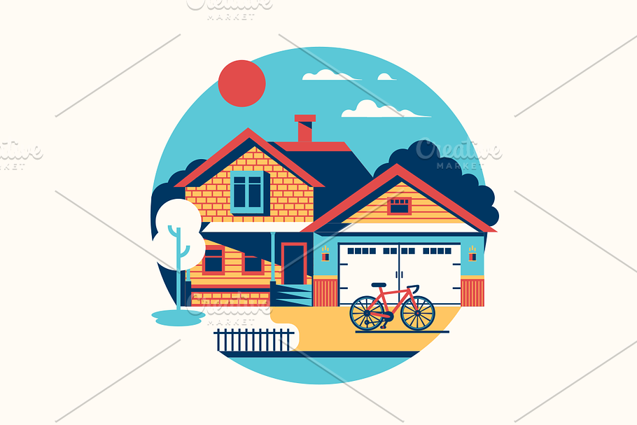 House icon isolated in Illustrations - product preview 8